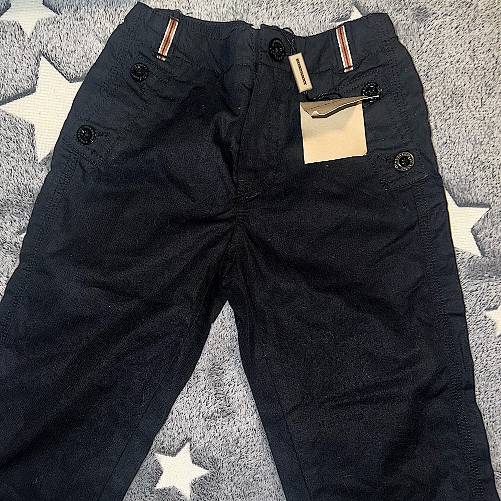 Burberry toddler 2T black cargo pants, new with tags!